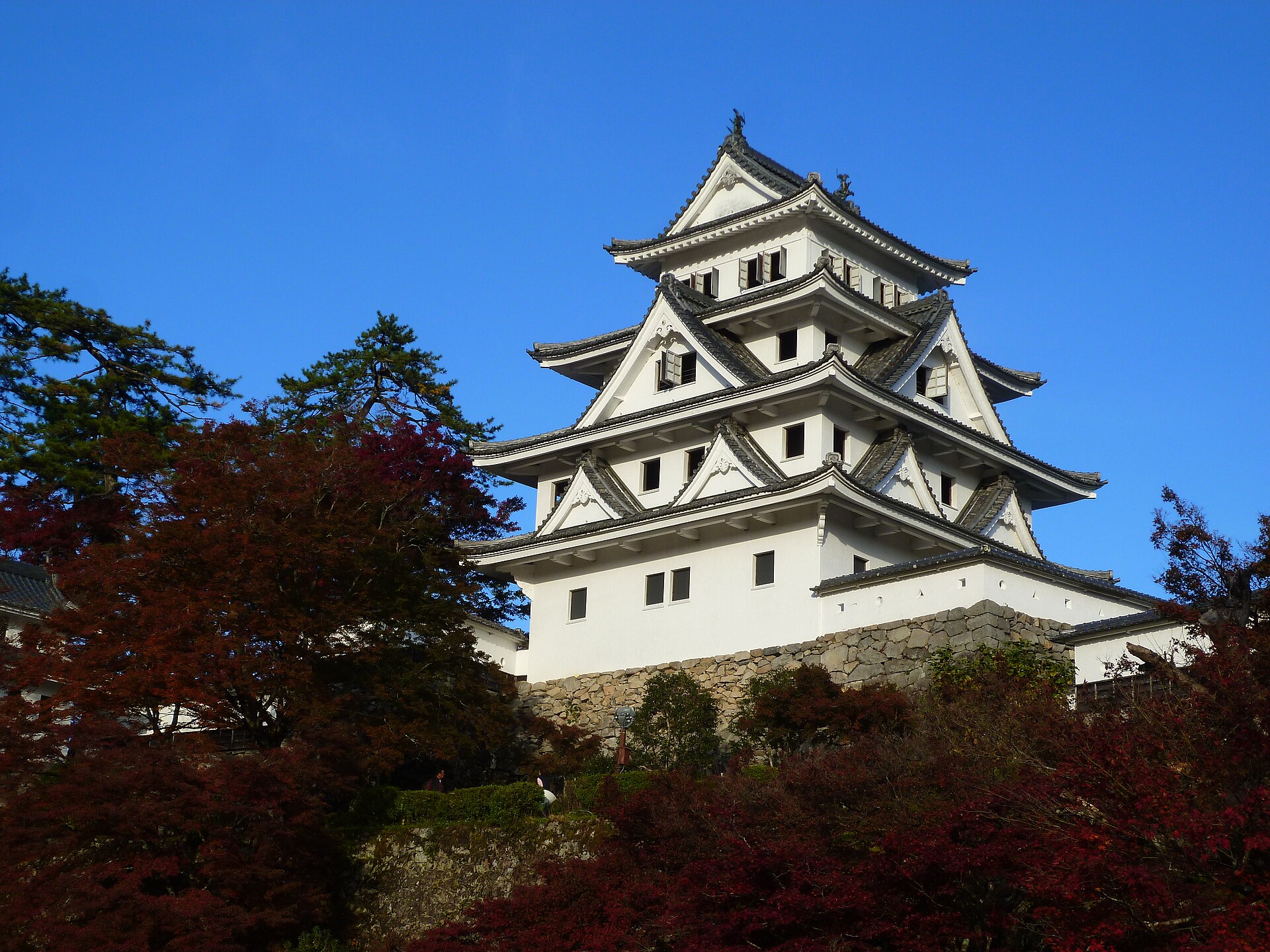 2017年秋季の郡上八幡城